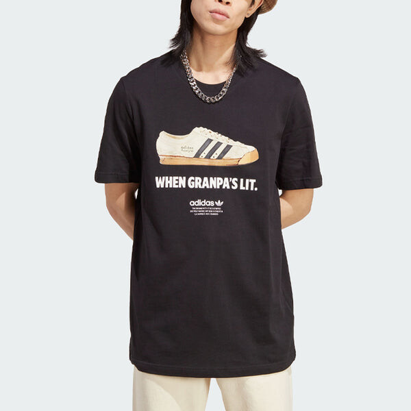 Футболка оригинальная графика новая эйдж футболка Adidas, черный — фото 2