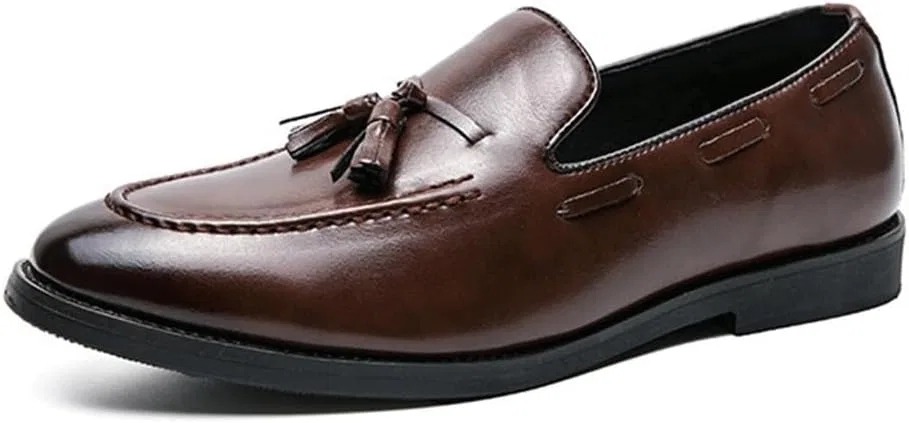 Туфли мужские, кожаные, Loafers Work, коричневый UOPYNE
