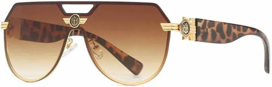 

LVTFCO Модные ретро солнцезащитные очки из смолы с градиентным покрытием для мужчин и женщин, с защитой от УФ-излучения UV400, для вождения, Mtyj080 Brown