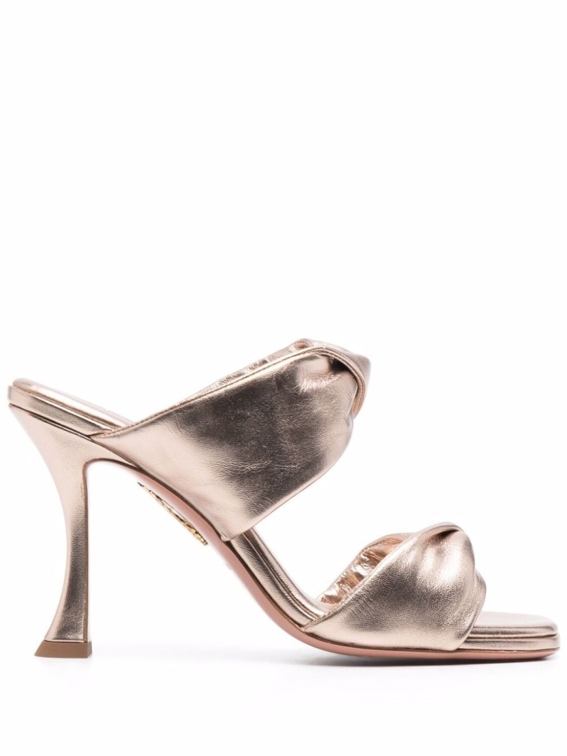 

Aquazzura босоножки Twist 95, золотистый