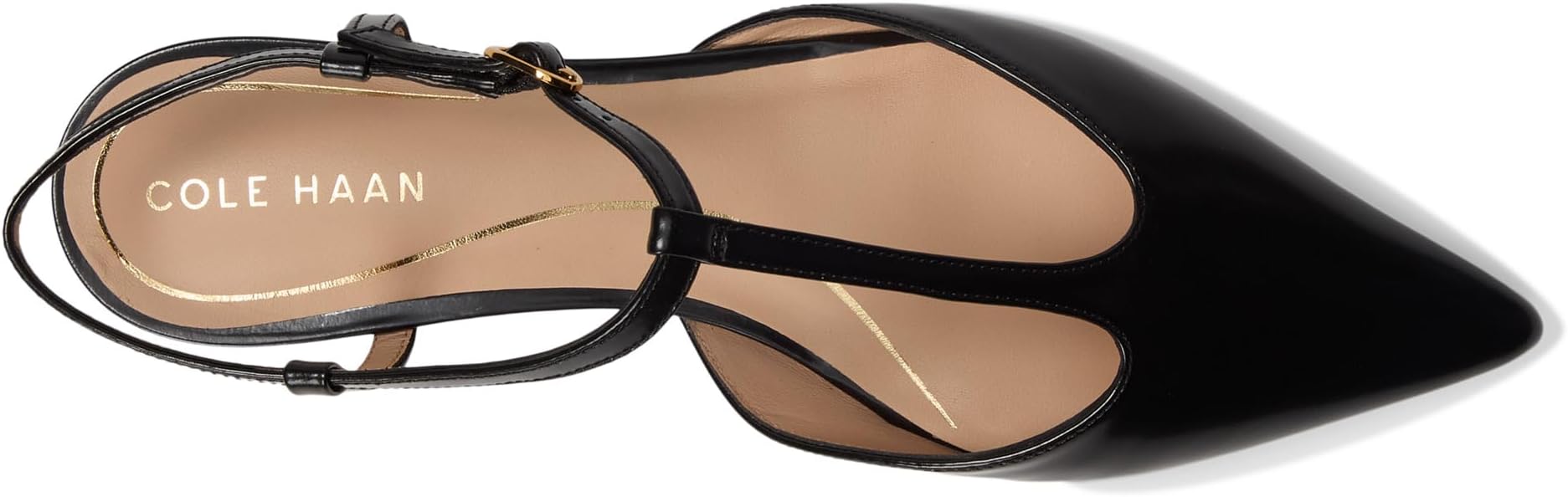 Балетки Cole Haan Marlah T-Strap Ballet Flats, Black Box Leather — фото 2