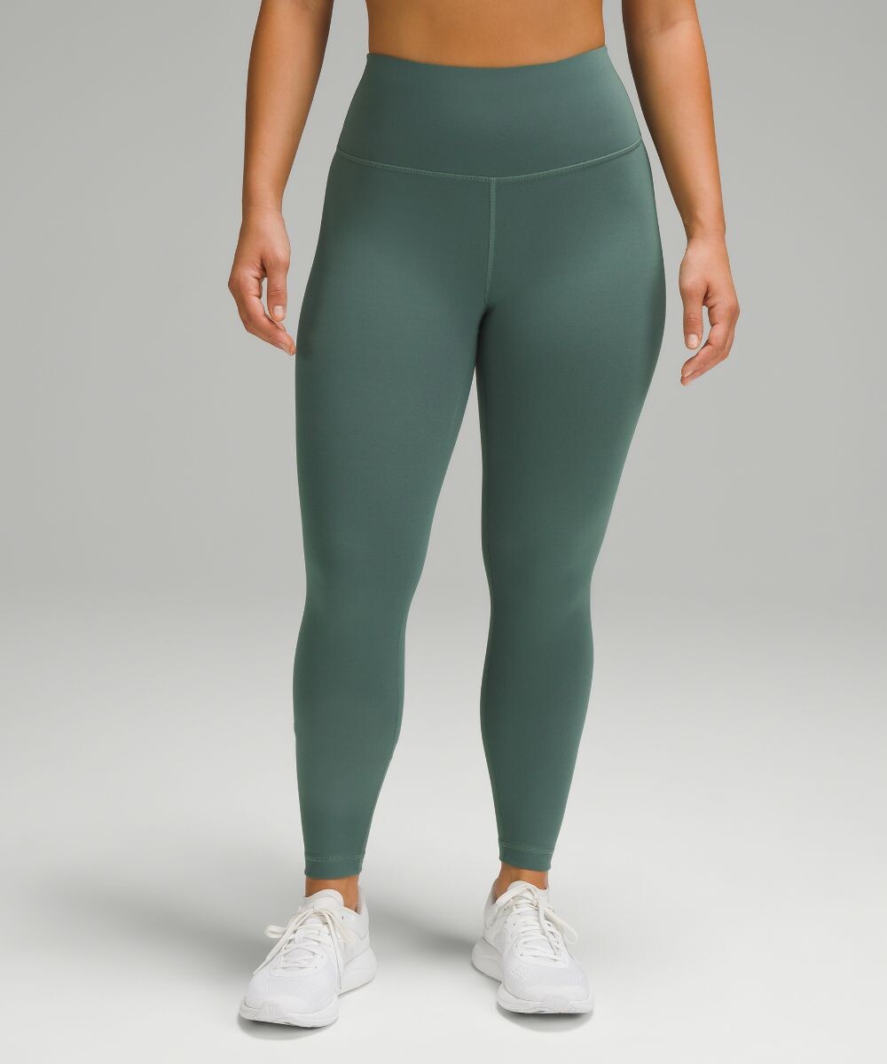 

Леггинсы Wunder Train Contour Fit с высокой посадкой Lululemon, зеленый