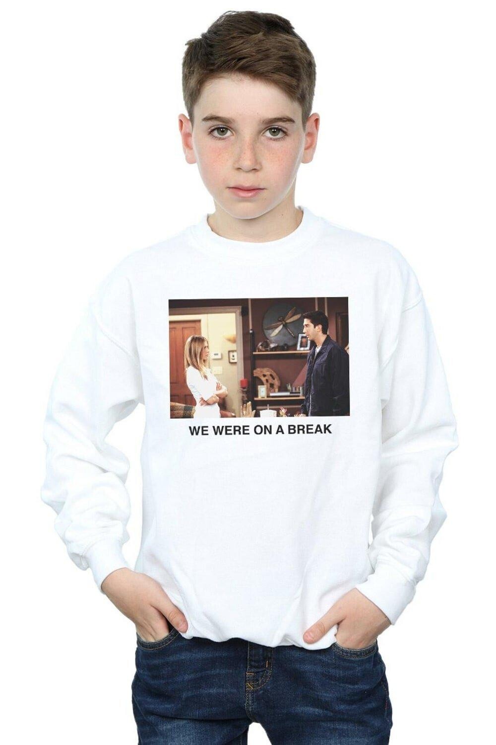 

Толстовка с фотографией We We We We We Were On A Break Friends, белый