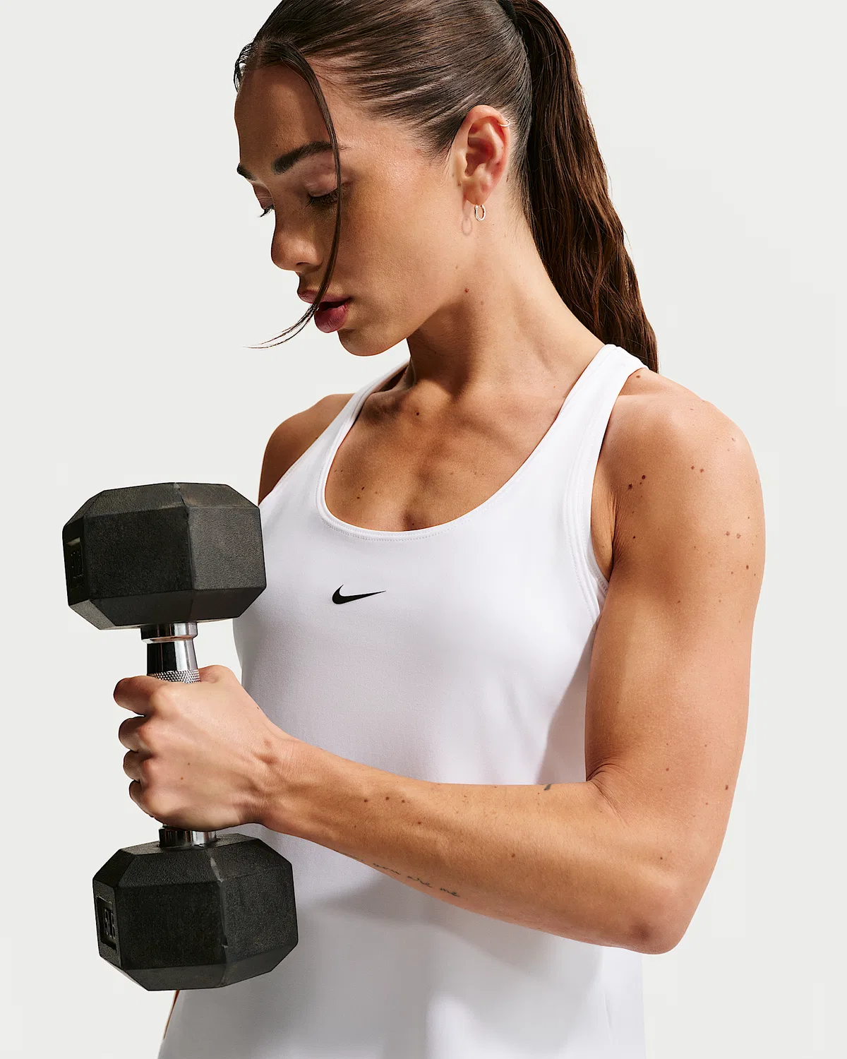 Женский топ-майка Dri-FIT Nike Pro, White/Black