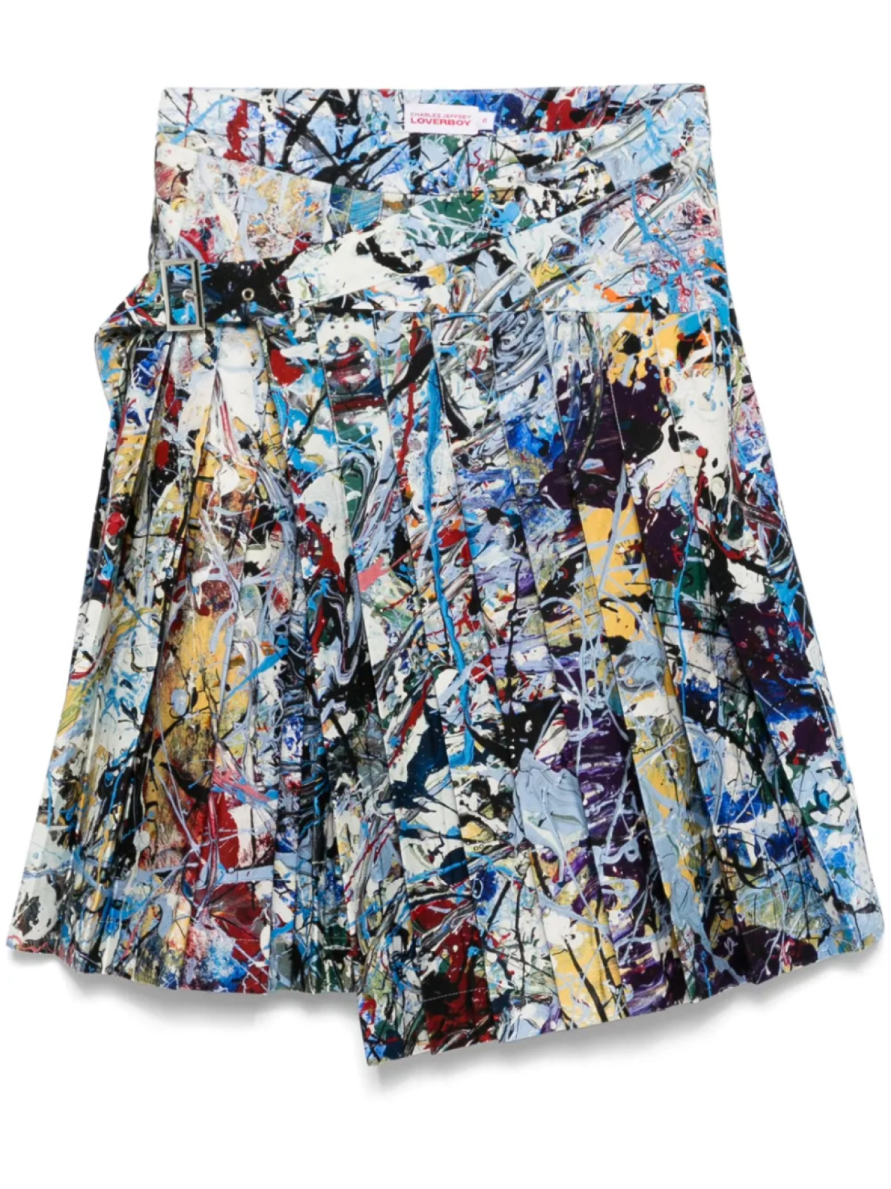 

Charles Jeffrey Loverboy мини-юбка с графичным принтом, синий