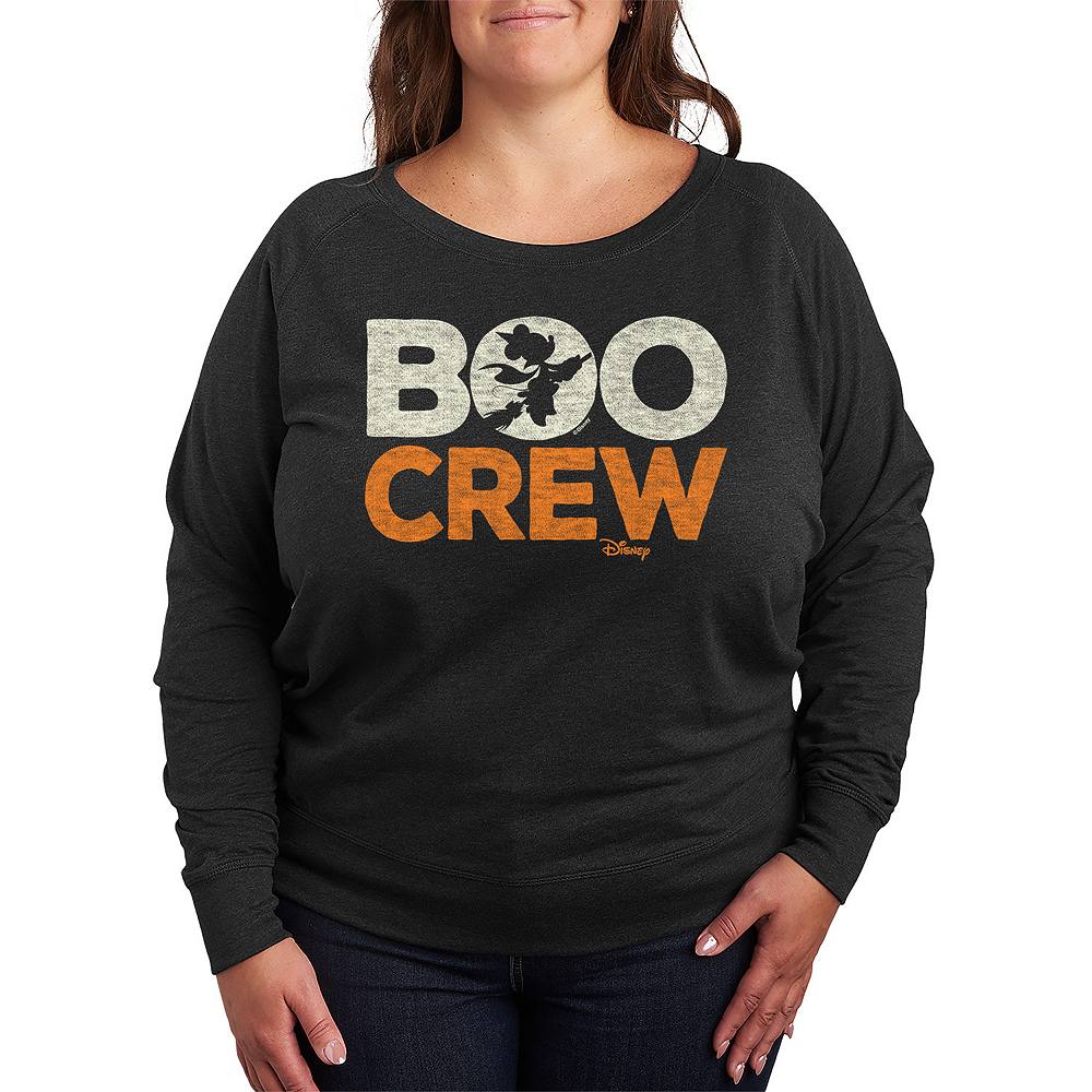 

Легкий свитшот из френч-терри Disney's Mickey Mouse Plus Size Boo Crew, цвет Heather Charcoal