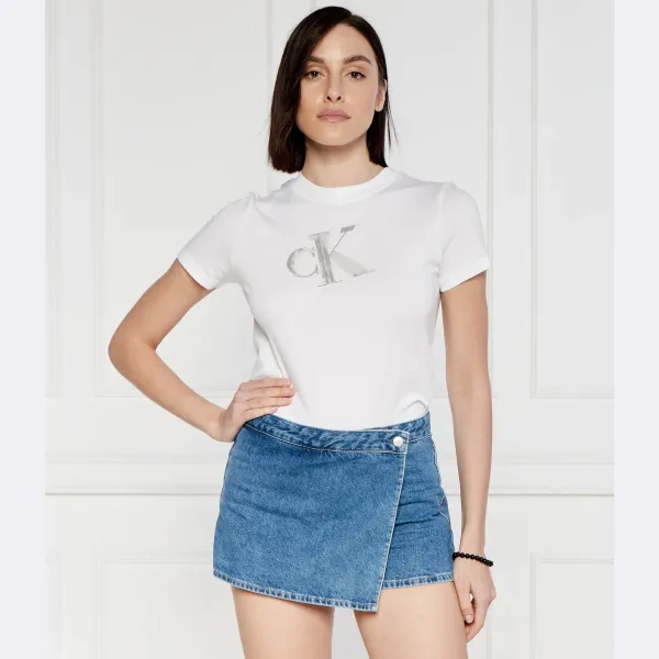 Футболка стандартного кроя Meta baby Calvin Klein, белый — фото 2