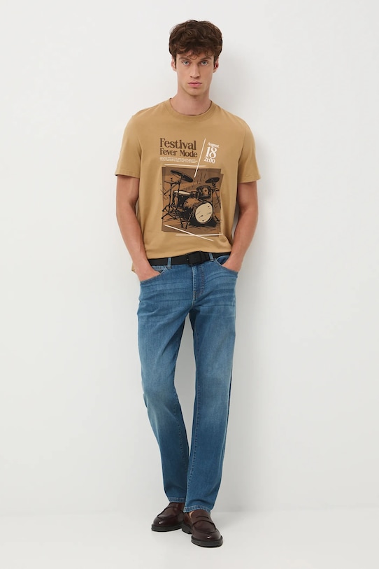 

Хлопковая футболка Medicine, бежевый