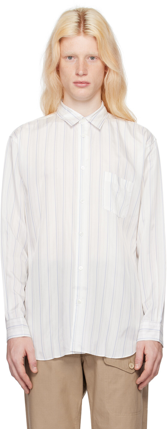 

Белая рубашка Comme des Garcons Shirt, Stripe