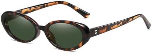 

Ретро-солнцезащитные очки 2027 года для женщин, маленькие круглые, «кошачий глаз», для ношения на открытом воздухе, защита от УФ-излучения UV400 MTZJH, 3.leopard Green