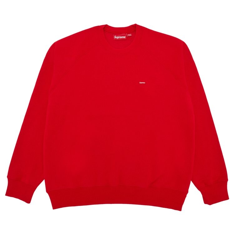 

Толстовка Supreme Small Box Raglan Crewneck, красный