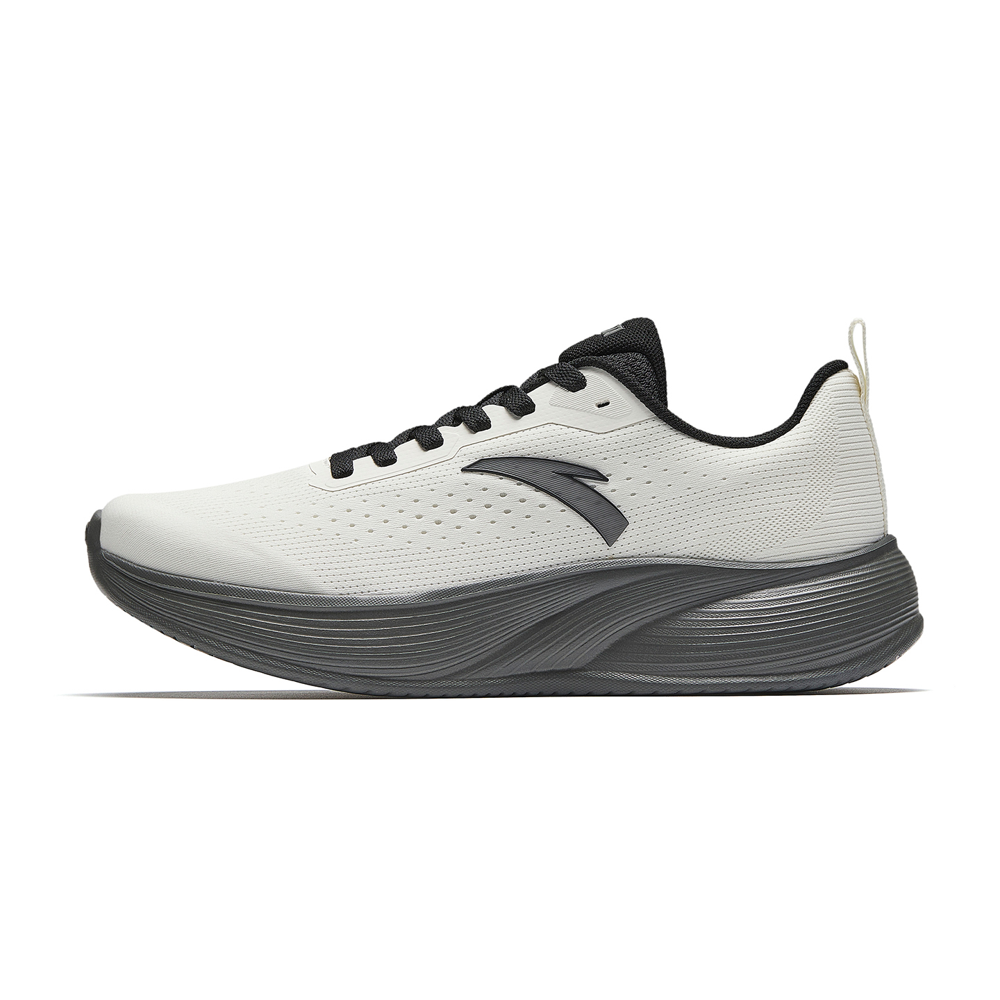 

ANTA Высокие кроссовки для увеличения роста с поддержкой, устойчивые к истиранию и скольжению, для повседневной носки, спринтерских тренировок и бега, мужские, бело-серые