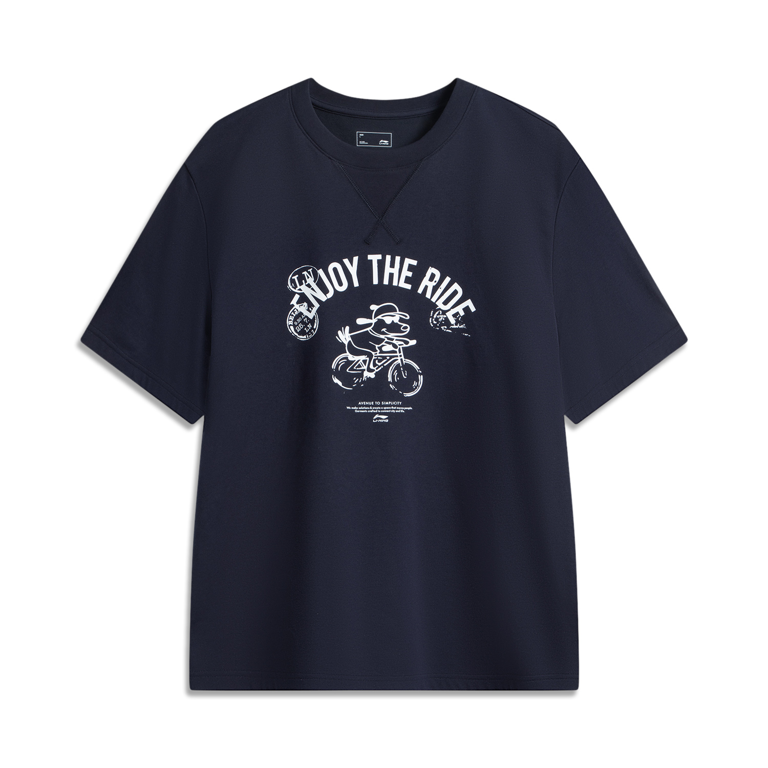 

LINING Футболка Sports Life Collection мужская deep mysterious blue, Синий, LINING Футболка Sports Life Collection мужская deep mysterious blue