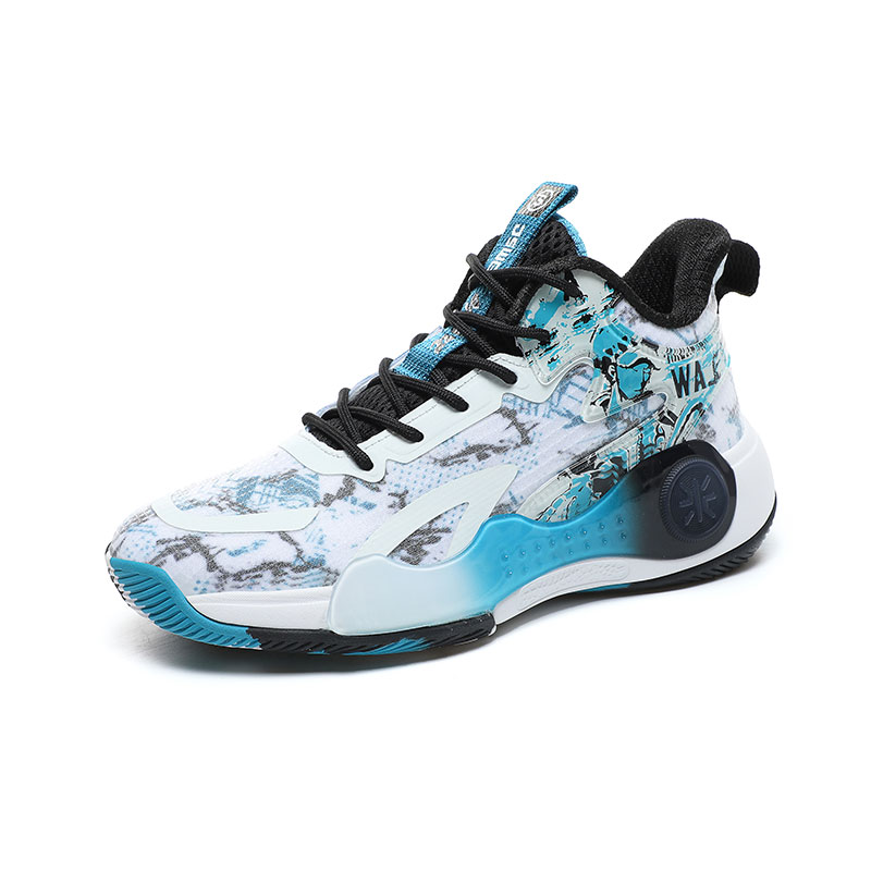 

JSWEI Женские баскетбольные кроссовки с амортизацией, противоскользящей и износостойкой подошвой, низкие - белый черный синий, цвет White Black Blue ,,