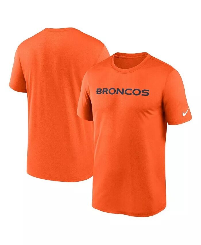

Мужская оранжевая футболка с надписью Denver Broncos Legend Nike