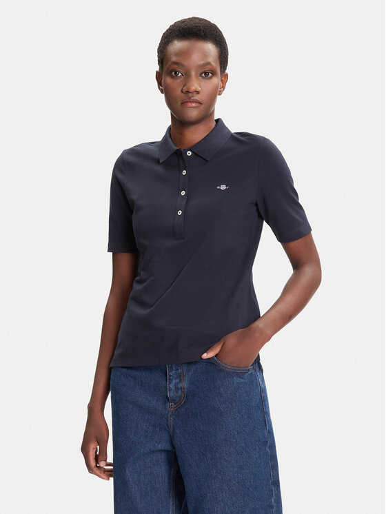 

Поло slim fit Shield 4202231 Gant, синий
