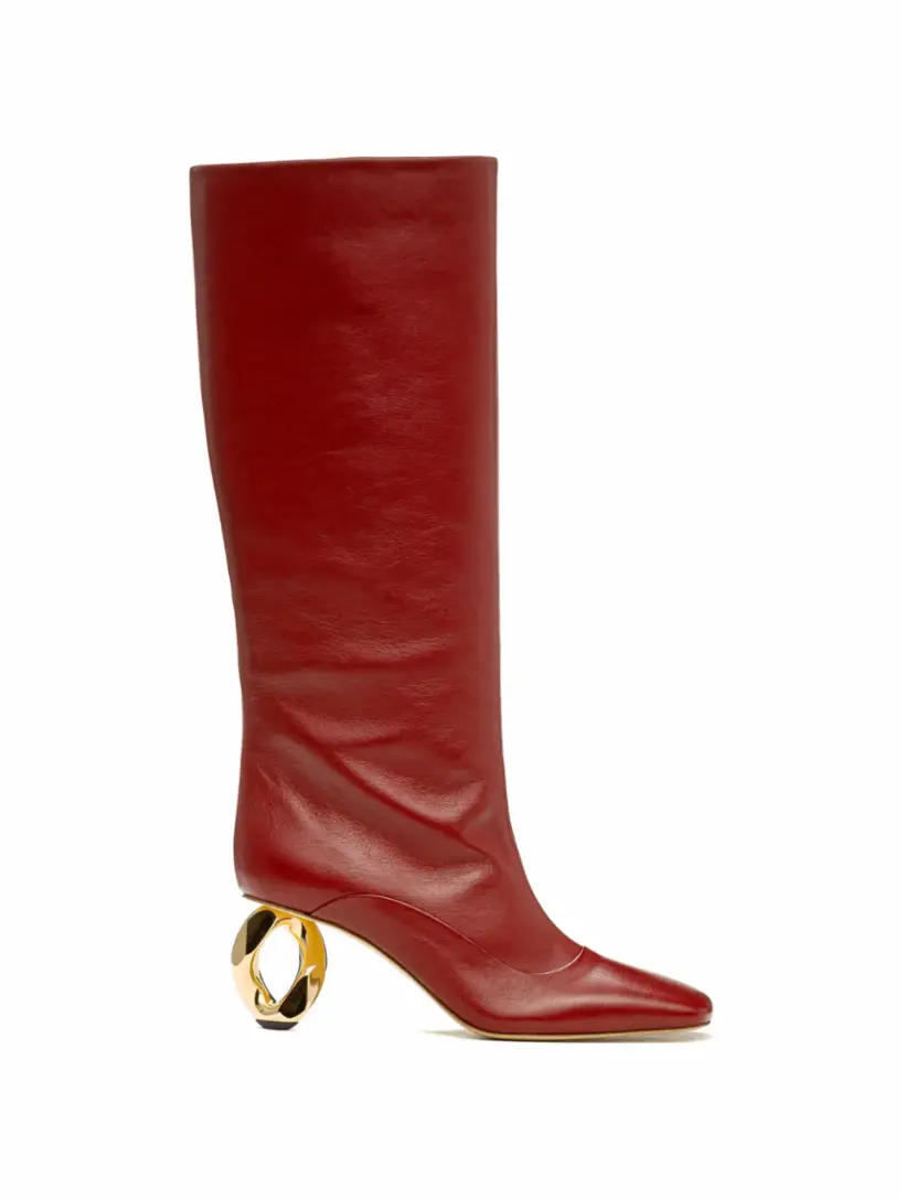 

Кожаные сапоги Catena JW Anderson, бордовый