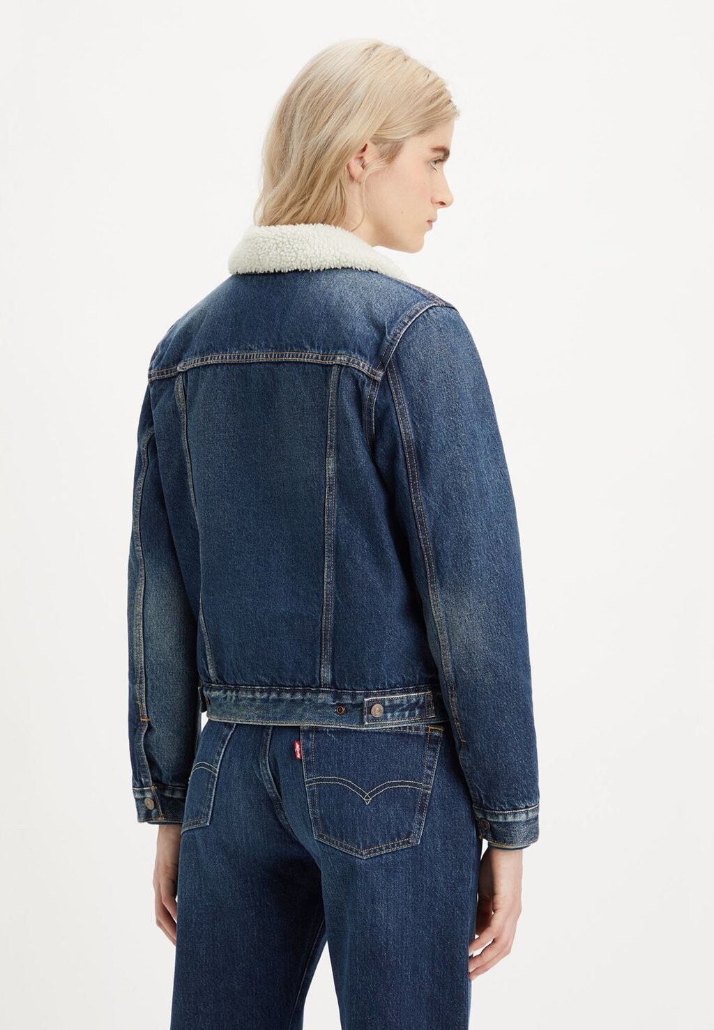 Куртка межсезонная ORIGINAL TRUCKER Levi's, темно-синий деним — фото 2