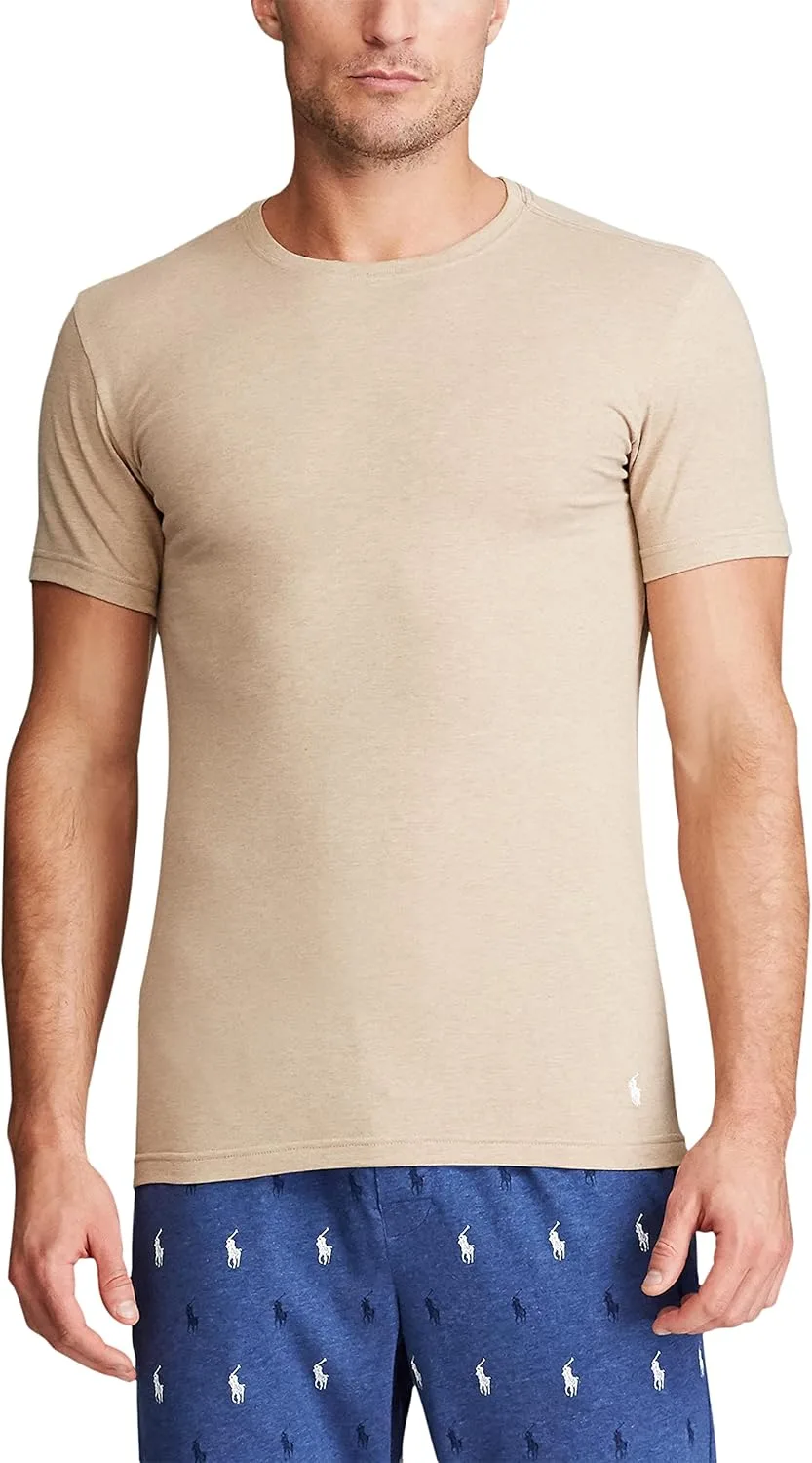 Футболка Polo Ralph Lauren мужская Slim Fit Stretch, 3 шт, белый — фото 4