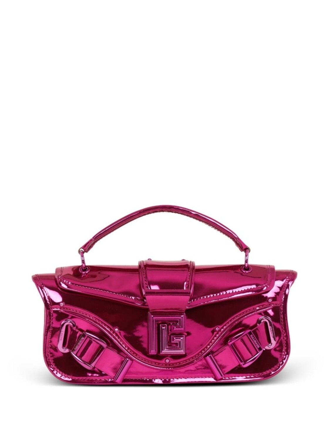 

Balmain клатч Blaze с эффектом металлик, розовый