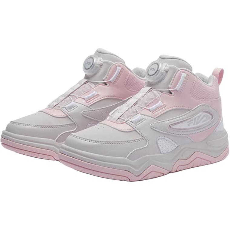 FILA KIDS Детские кроссовки BOA с защитой от ударов и износостойкостью, средней высоты, светло-фиолетовые — фото 3