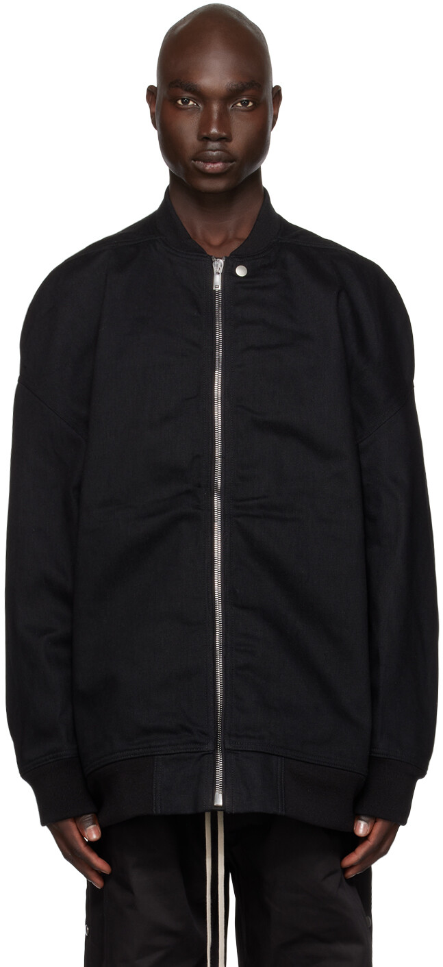 

Черный джинсовый бомбер Jumbo Flight Rick Owens DRKSHDW