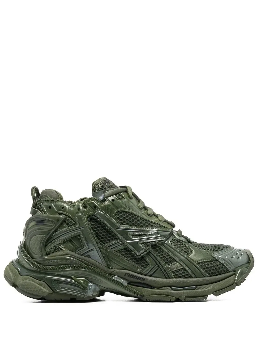 Кроссовки Monocolour Runner Balenciaga, зеленый