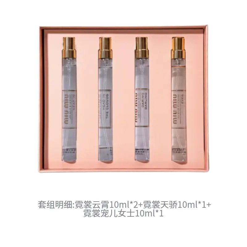 Набор мини-парфюмированных образцов the darling of the clouds eau de toilette 10мл*4 MIU MIU — фото 2