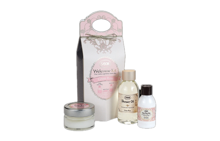 SABON Увлажняющий набор Emerald Green Rose в подарок средства по уходу увлажняющий эффект 60г+100мл+50мл — фото 2