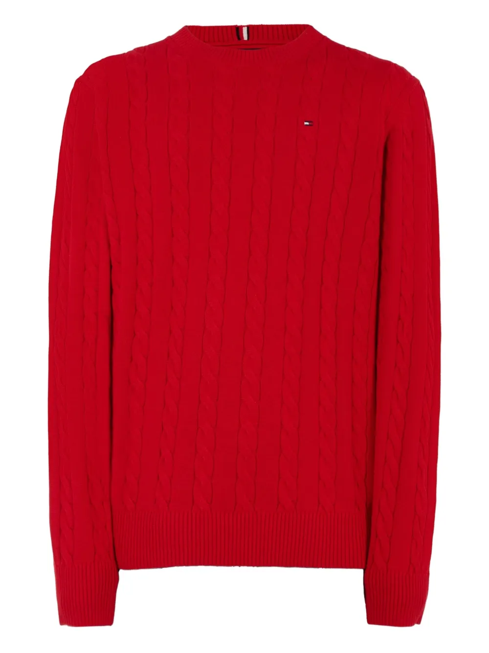 

Свитер фактурной вязки Tommy Hilfiger Junior, красный