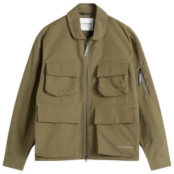 

Полевая куртка из саржевой ткани C/PE And Wander, хаки