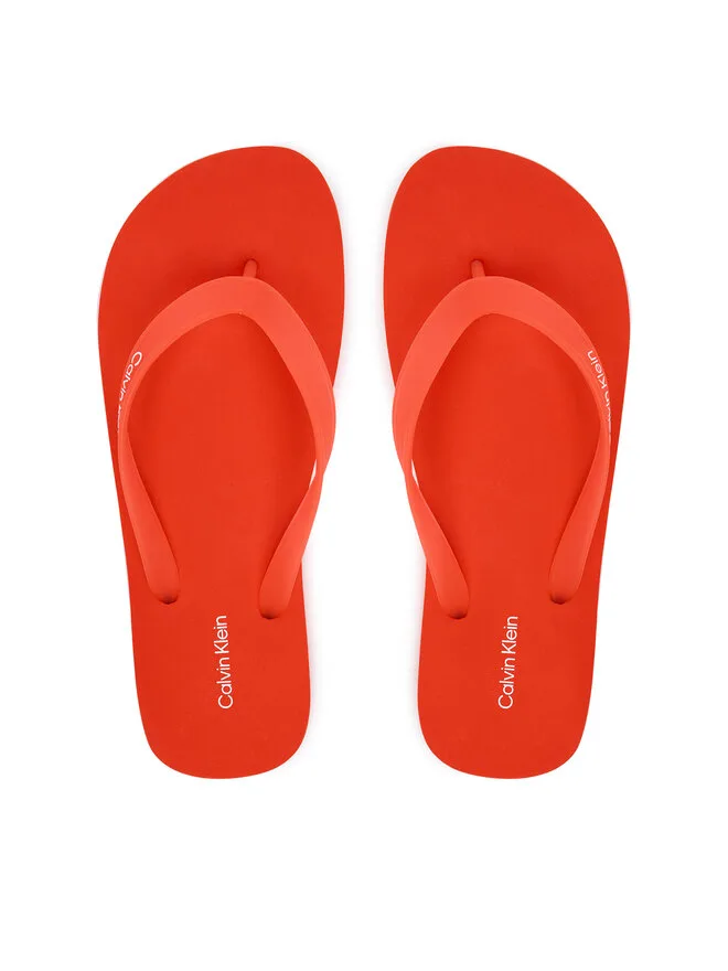 Calvin Klein Шлепанцы с ремешком с логотипом HM0HM02105, оранжевый