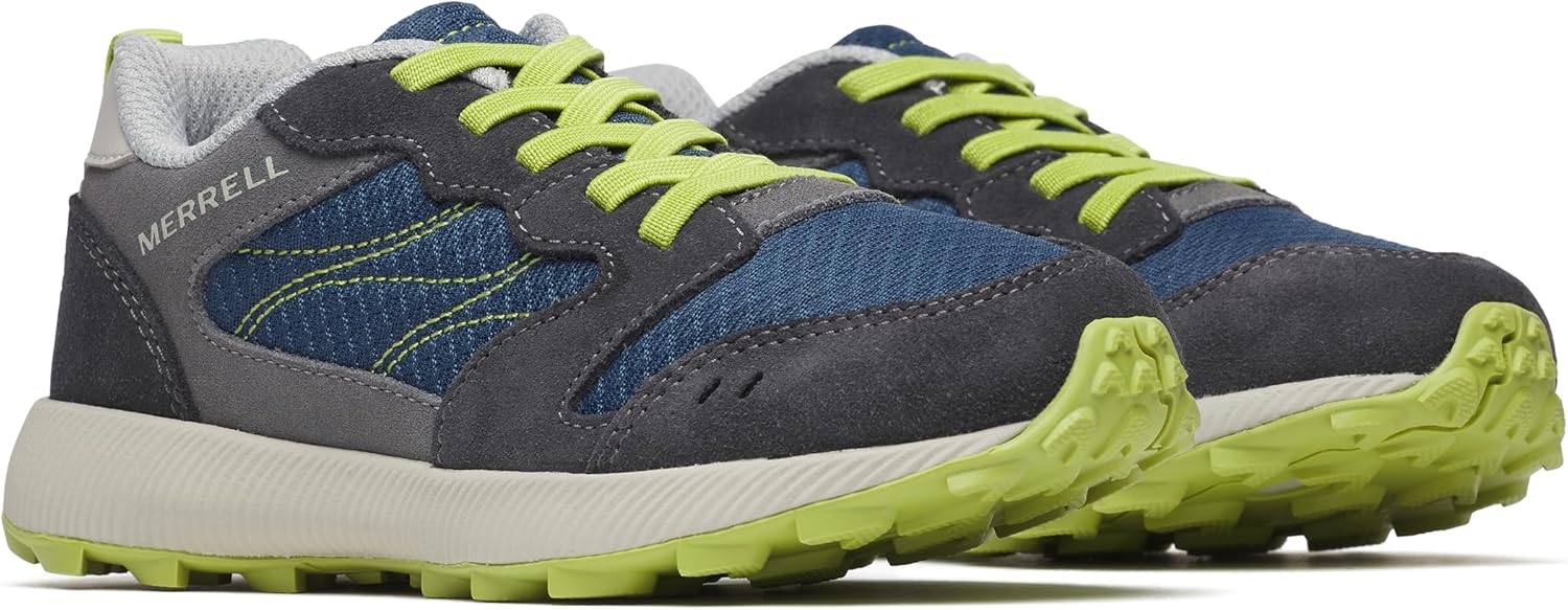 

Кроссовки Merrell Unisex-Child Alpine 83 Slip on, синий/серый/темно-синий