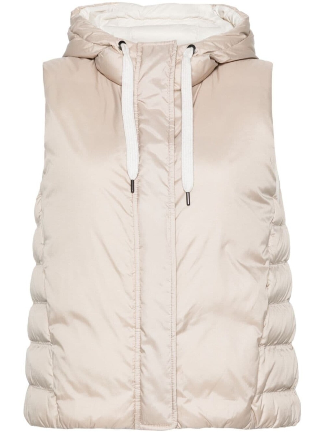 

Brunello Cucinelli дутый жилет с декором Monili, нейтральный цвет
