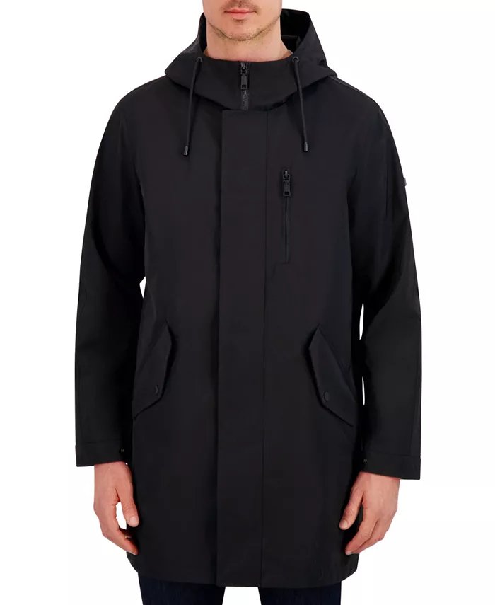 

Мужское переходное пальто Luxe Twill Duffle Vince Camuto, черный