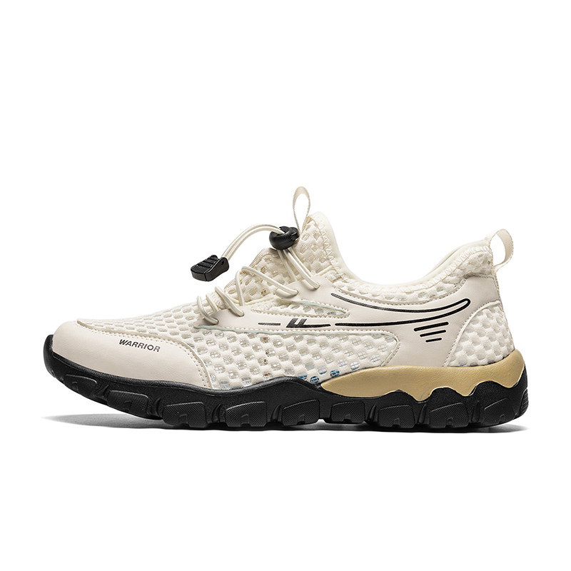 

Повседневные туфли мужские низкие, золотистые WARRIOR, Beige Black