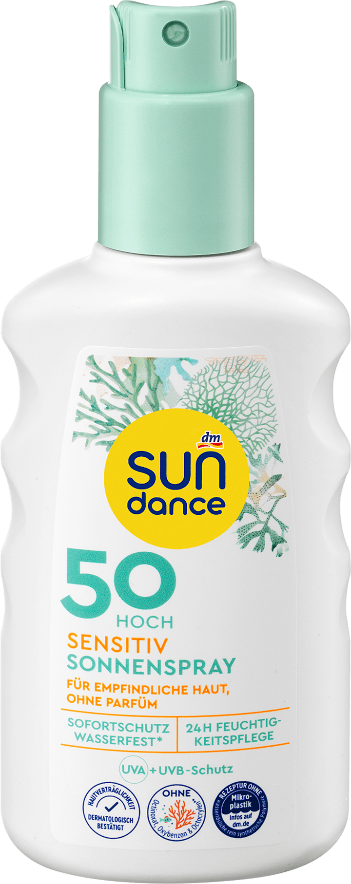 

Солнцезащитный спрей SUNDANCE Sonnenspray, sensitiv, LSF 50, 200 ml