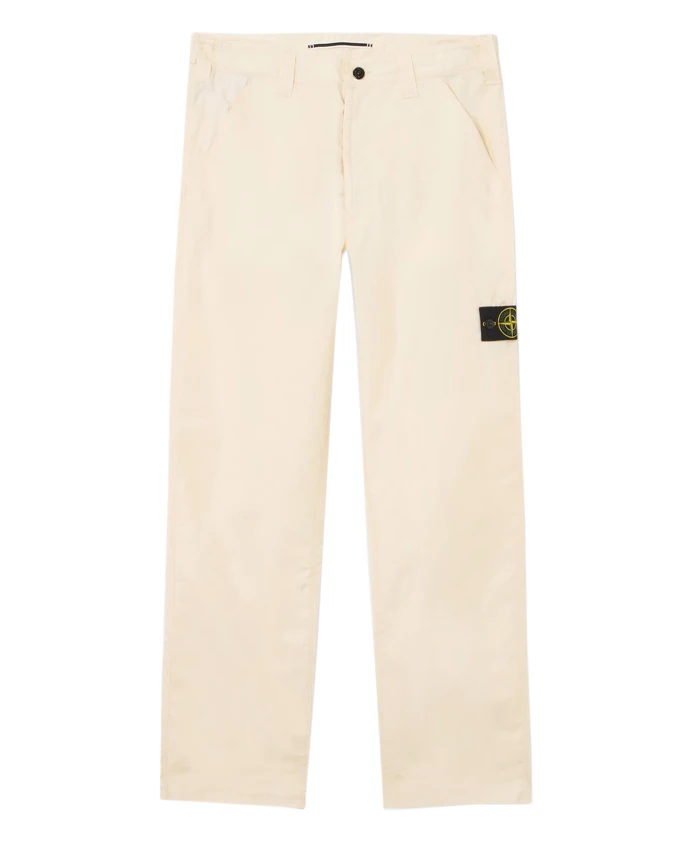 

Белые брюки с застежкой на кнопках Stone Island, белый