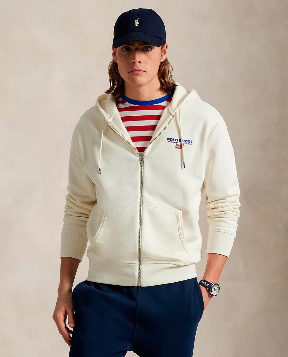 

Унисекс Поло Спортивная толстовка с капюшоном Polo Ralph Lauren, кремовый