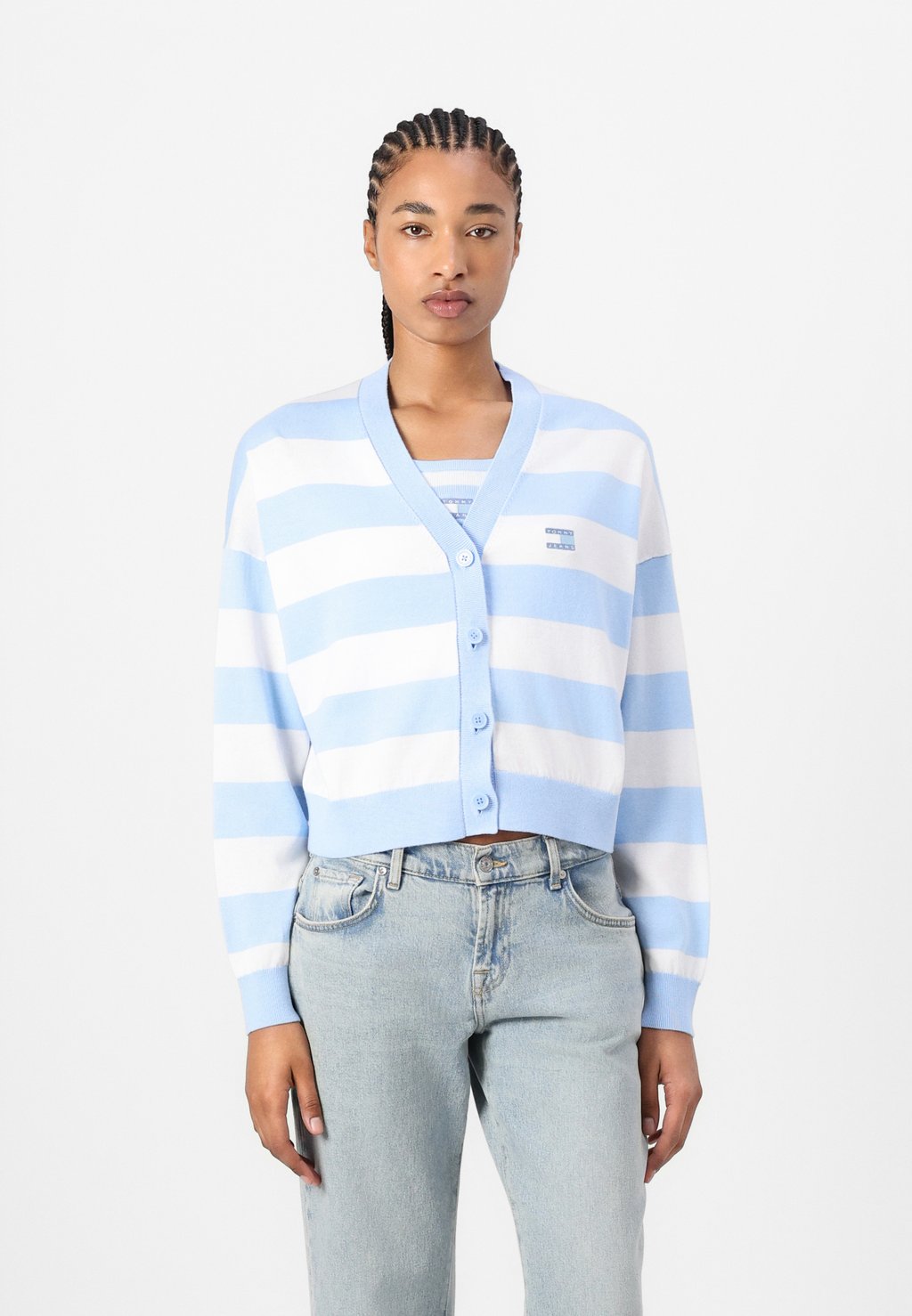 

Кардиган STRIPE CARDIGAN Tommy Jeans, светло-голубой