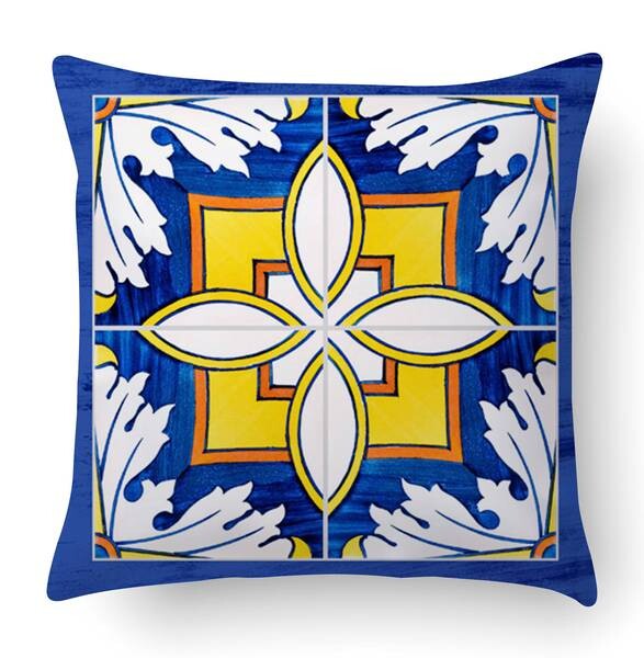 

Подушка с цифровой печатью Ideallux, 40x5x40 см, синий