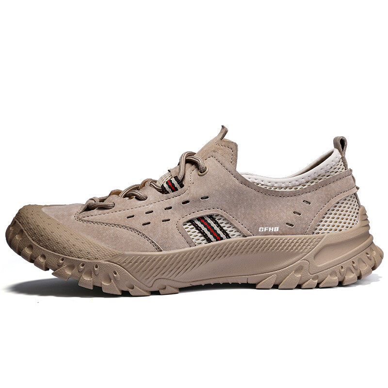

Кроссовки мужские треккинговые Hiking / Trekking Shoes Men Low-Top Kung Fu Partners, цвет Sand