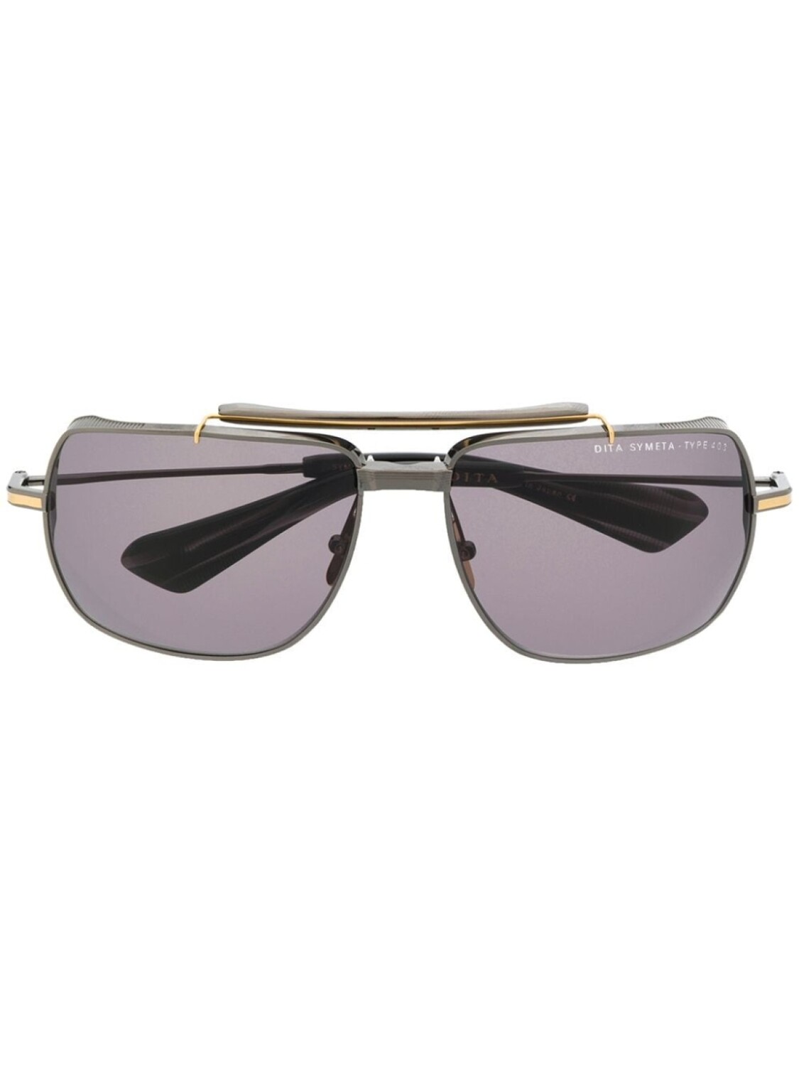 

Dita Eyewear солнцезащитные очки в квадратной оправе, черный