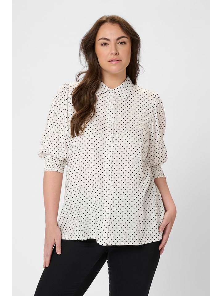 

Блузка белого/черного цвета KAFFE curve