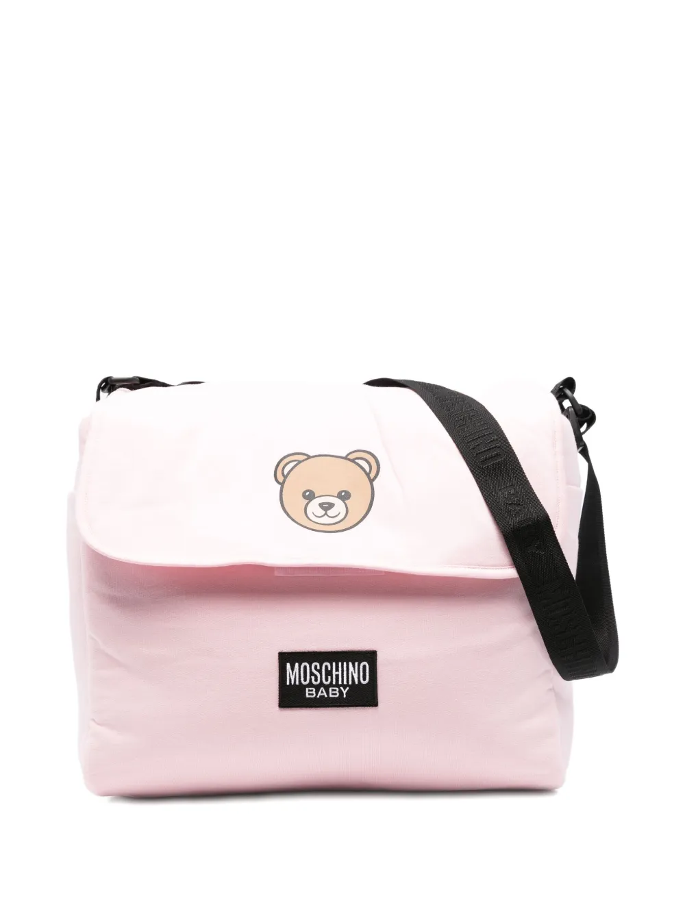 

Пеленальная сумка с принтом Moschino Kids, розовый