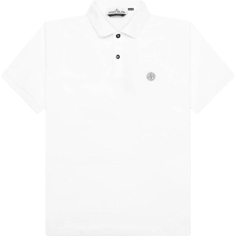

Поло с принтом в виде компаса STONE ISLAND, белый