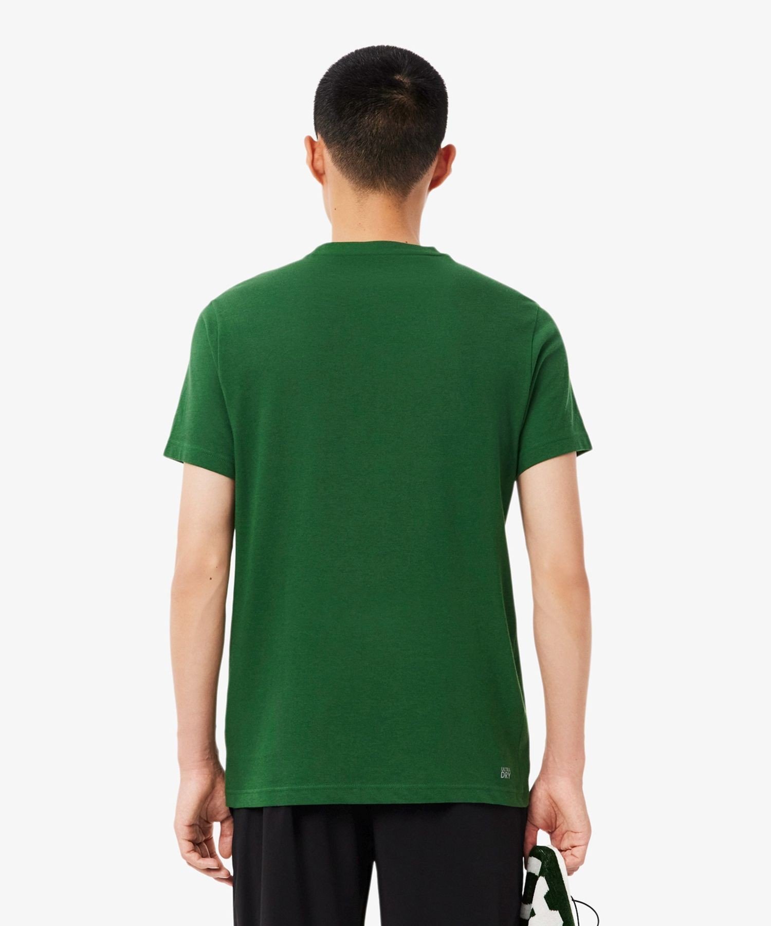 Футболка с графическим логотипом бренда и сверхпрочным покрытием LACOSTE, Green — фото 2