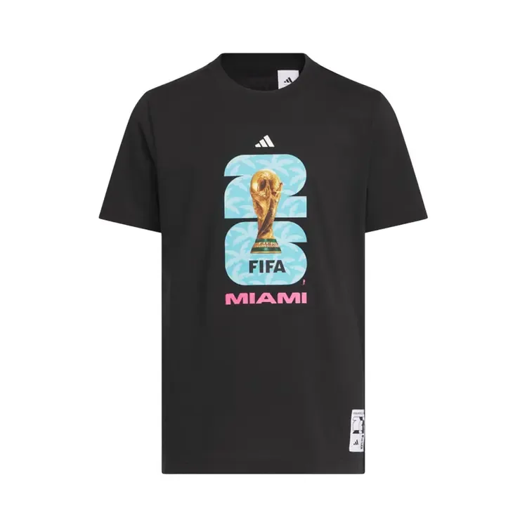 Футболка Adidas FIFA World Cup 26 Host City Miami Graphic T-Shirt 'Black'
