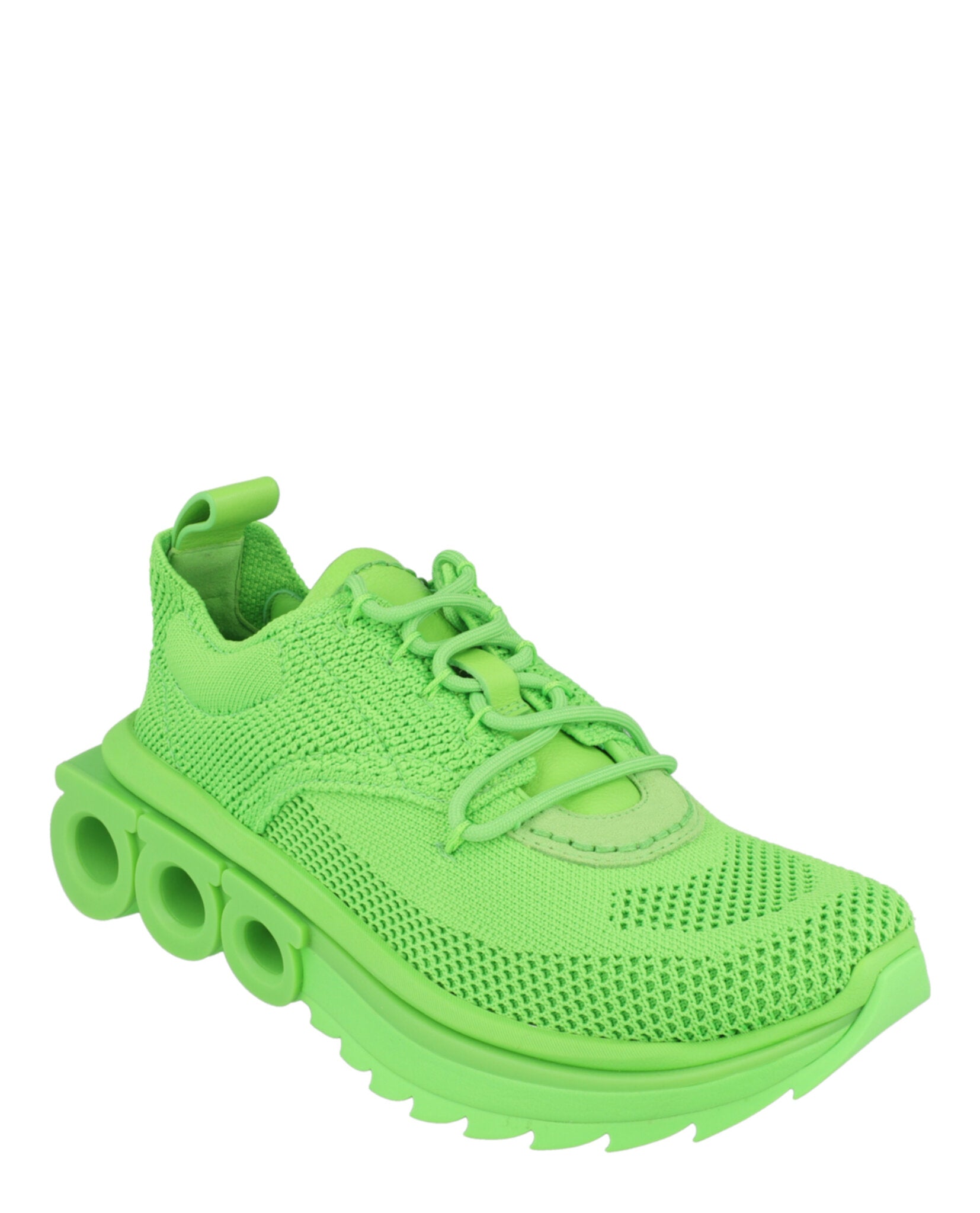 Nima Knit Sneakers - Кроссовки Nima Knit Salvatore Ferragamo, зеленый — фото 2