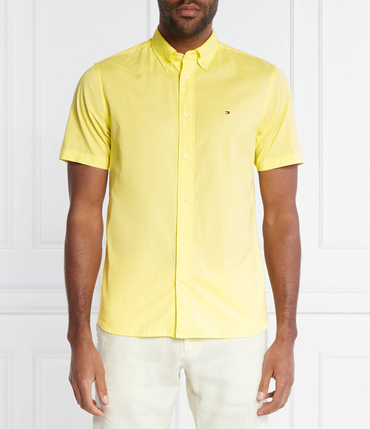 

Рубашка Tommy Hilfiger FLEX POPLIN Regular Fit, желтый